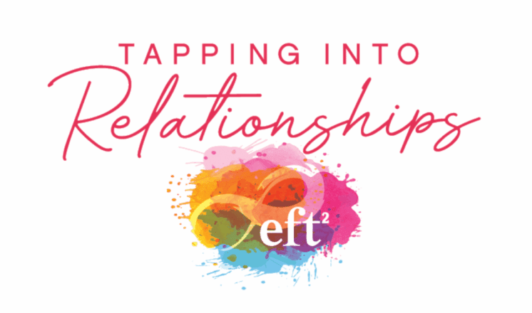 The words "Tapping into Relationships" above a colorful blob.